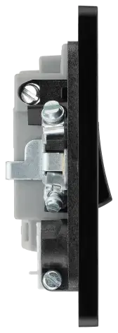 BG Evolve Matt Blue Screwless Switched Spur + Neon + Cable Outlet PCDDB52B BG (British General)