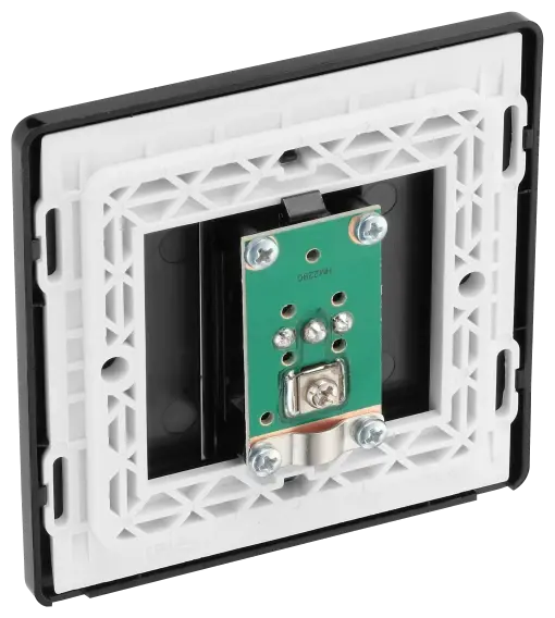 BG Evolve Satin Brass Screwless TV Aerial Socket PCDSB60B BG (British General)