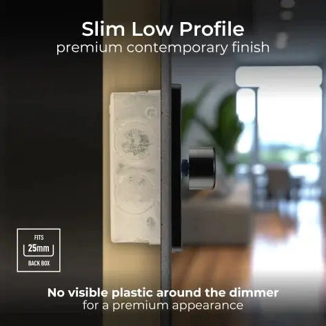 BG Evolve Matt Blue Screwless Single Trailing Edge Dimmer Switch PCDDB81B BG (British General)