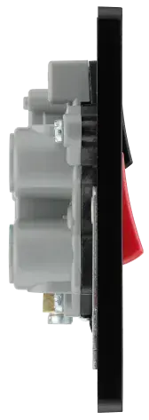 BG Evolve Matt Blue Screwless 45A DP Cooker Unit + Socket + Neon PCDDB70B BG (British General)