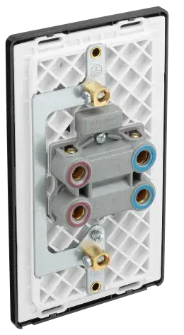 BG Evolve Matt Blue Screwless 45A DP Double Plate + Neon PCDDB72B BG (British General)