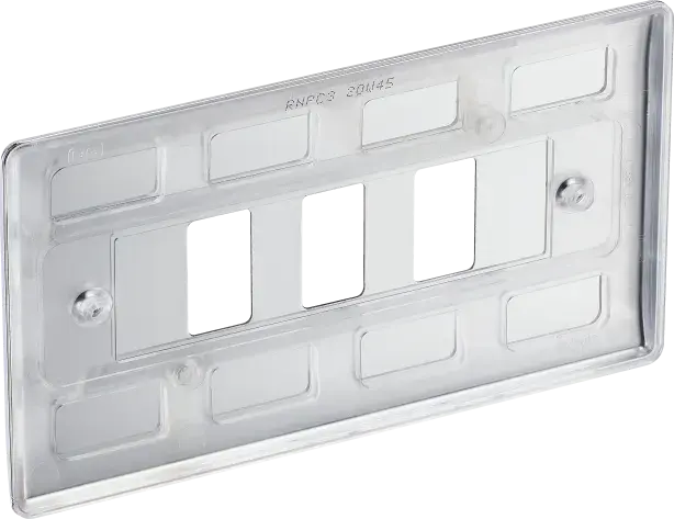 BG RNPC3 Polished Chrome 3 Gang Front Cover Plate BG Nexus