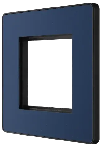 BG Evolve Matt Blue Screwless Twin Euro Module Front Plate PCDDBEMS2B BG (British General)