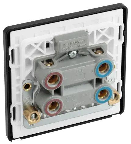 BG Evolve Matt Blue Screwless 45A DP Single Plate + Neon PCDDB74B BG (British General)