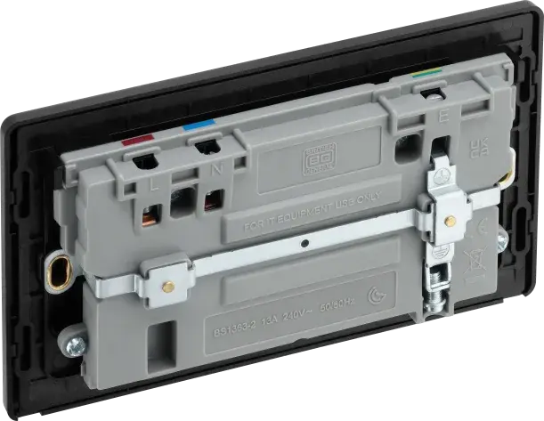 BG Evolve Matt Blue PCDDB22UAC45B USB Double Socket 45W Type A & C USB BG (British General)