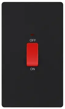 BG Evolve Matt Black Screwless 45A DP Double Plate + Neon PCDMB72B BG (British General)