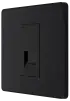 BG Evolve Matt Black Screwless Single Master Telephone Socket PCDMBBTM1B BG (British General)