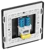 BG Evolve Matt Black Screwless Single Master Telephone Socket PCDMBBTM1B BG (British General)