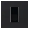 BG Evolve Matt Black Screwless Single Secondary Telephone Socket PCDMBBTS1B BG (British General)