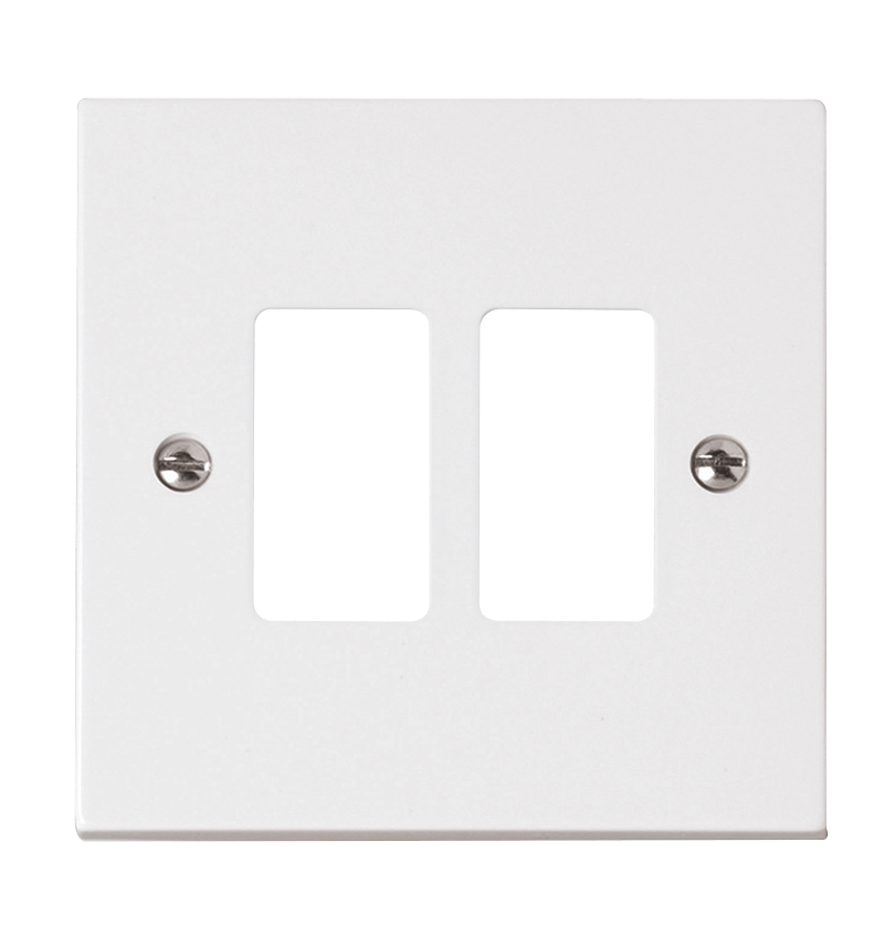 Click GridPro 2 Gang GridPro Frontplate – PRW20402