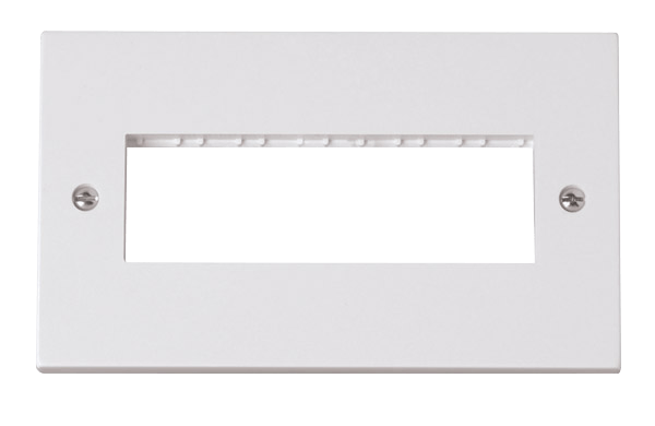 Click MiniGrid 2 Gang Switch Plate With 6 Module Aperture (6 In-Line) – PRW426