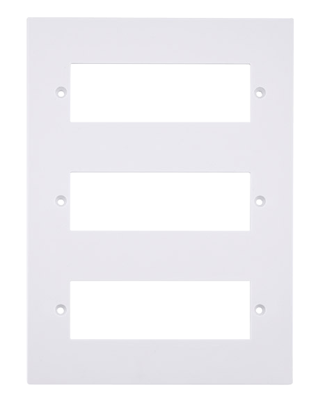 Click MiniGrid 3 Tier MiniGrid Unfurnished Plate & Yokes - 18 Apertures - Polar“ – PRW618