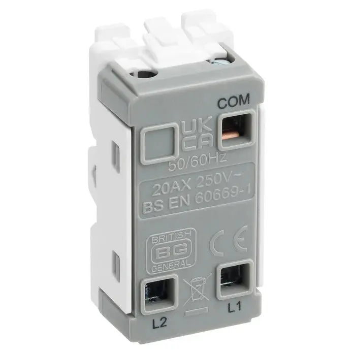 BG RAB12 Antique Brass 2 Way Single Pole Light Switch 20 Amp Grid Switch BG Nexus