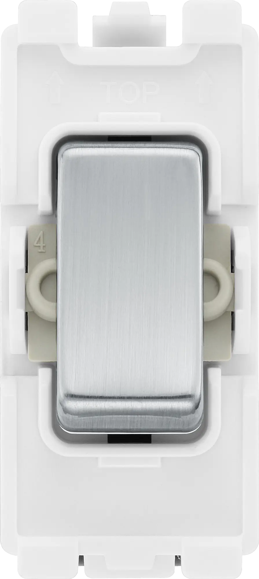 BG RBS13 Brushed Steel Intermediate Light Switch 20 Amp Grid Switch BG Nexus