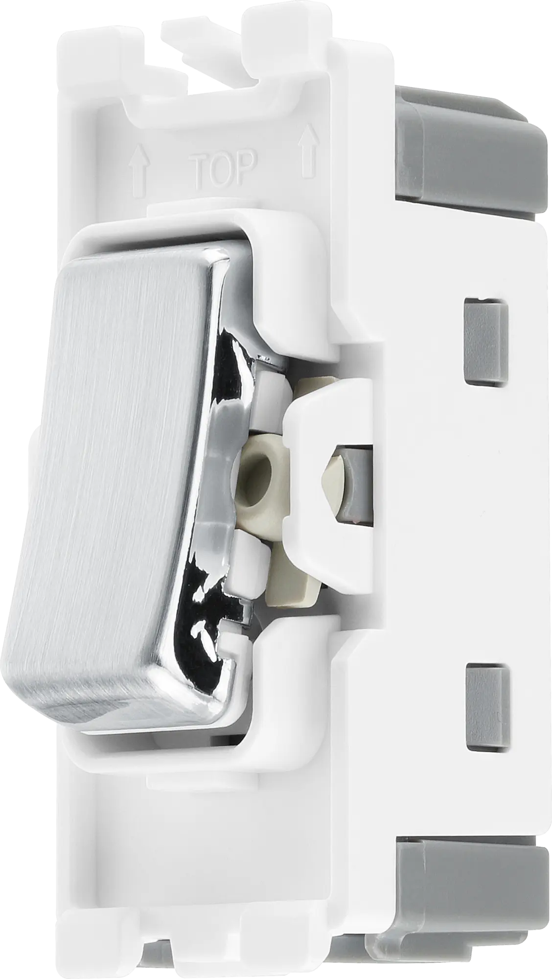 BG RBS13 Brushed Steel Intermediate Light Switch 20 Amp Grid Switch BG Nexus