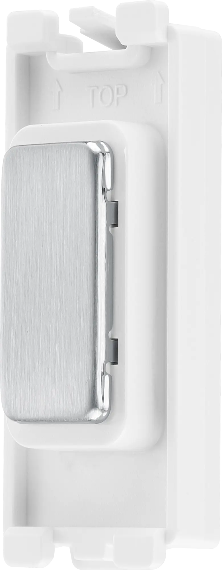 BG RBSBLNK Brushed Steel Grid Blank Switch BG Nexus