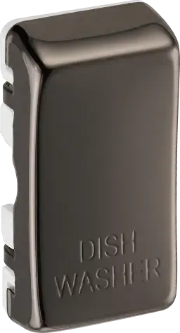 BG Black Nickel 20 Amp Double Pole Appliance Grid Switch Labelled Dish Washer - RRDWBN-01 BG Nexus