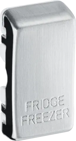 BG Brushed Steel 20 Amp Double Pole Appliance Grid Switch Labelled Fridge Freezer - RRFFBS-01 BG Nexus