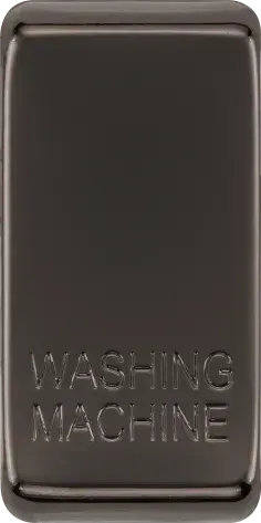 BG RRWMBN Black Nickel 20 Amp Double Pole Appliance Grid Switch Labelled Washing Machine BG Nexus