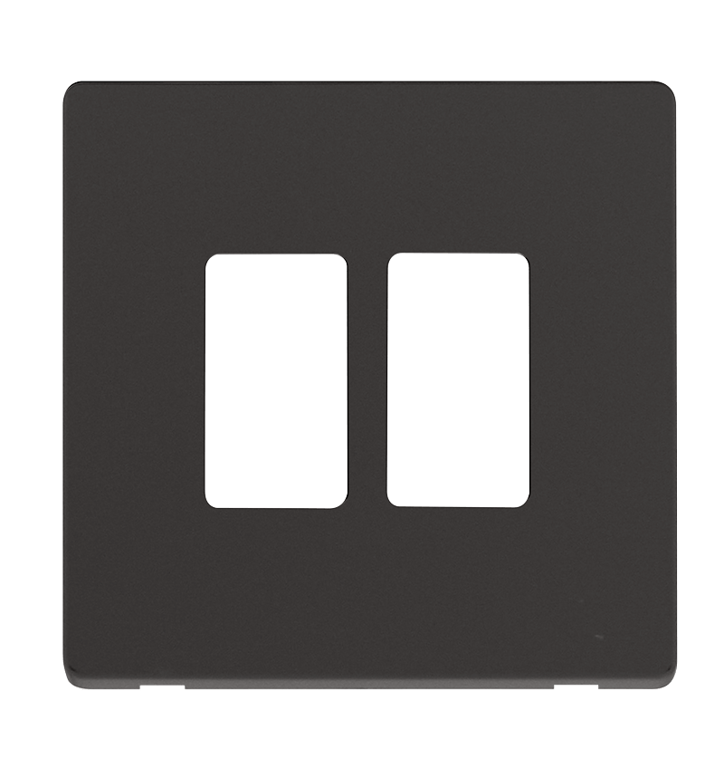 Click GridPro 2 Gang GridPro Frontplate - Black – SCP20402BK
