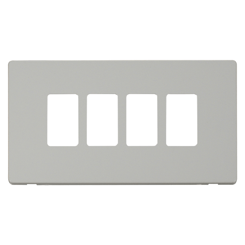 Click GridPro 4 Gang GridPro Frontplate - White – SCP20404PW