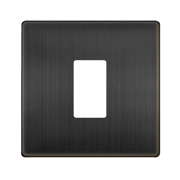 Click MiniGrid 1 GANG MINIGRID 1 APERTURE COVER PLATE - MATT BRONZE – SCP401BZ