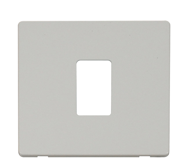 Click MiniGrid 1 Gang Single Aperture Cover Plate - White – SCP401PW