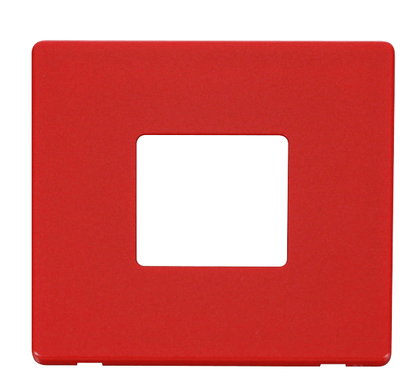 Click MiniGrid 1 Gang Twin Aperture Cover Plate - Red – SCP402RD
