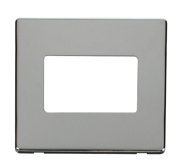 Click MiniGrid 1 Gang Triple Aperture Cover Plate - Chrome – SCP403CH