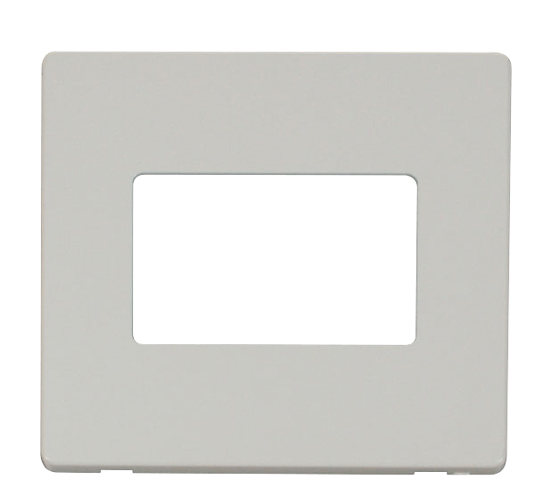 Click MiniGrid 1 Gang Triple Aperture Cover Plate - White – SCP403PW