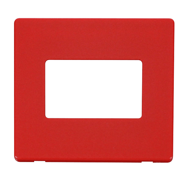 Click MiniGrid 1 Gang Triple Aperture Cover Plate - Red – SCP403RD