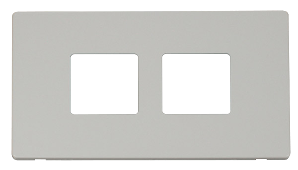 Click MiniGrid 2 Gang (2 x 2) Aperture Cover Plate - White – SCP404PW