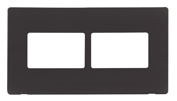 Click MiniGrid 2 Gang (2 x 3) Aperture Cover Plate - Black – SCP406BK
