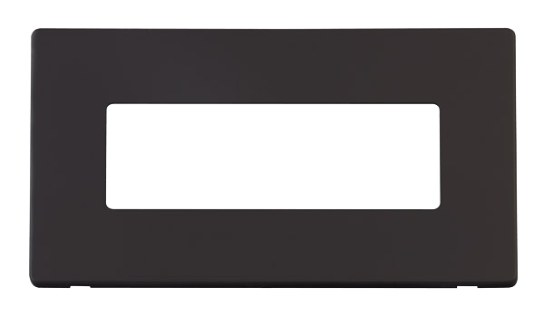 Click MiniGrid 2 Gang (6 In-Line) Aperture Cover Plate - Black – SCP426BK