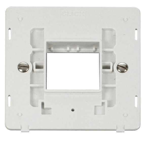 Click MiniGrid 1 Gang Plate Twin Aperture Insert - White – SIN402PW