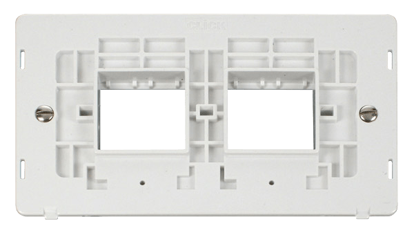 Click MiniGrid 2 Gang Plate (2 x 2) Aperture Insert - White – SIN404PW