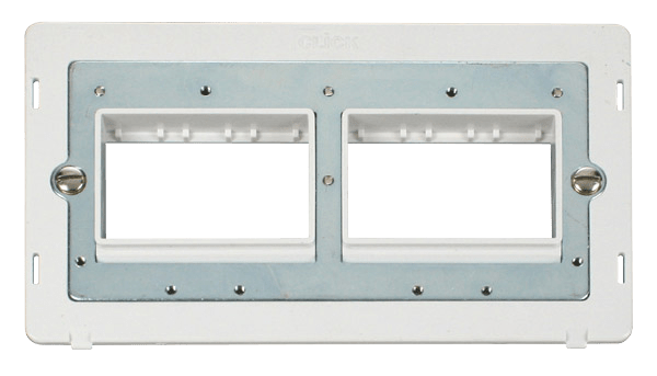 Click MiniGrid 2 Gang Plate (2 x 3) Aperture Insert - White – SIN406PW