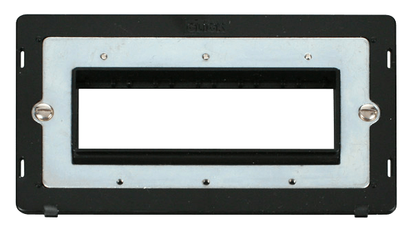 Click MiniGrid 2 Gang Plate 6 In-Line Aperture Insert - Black – SIN426BK