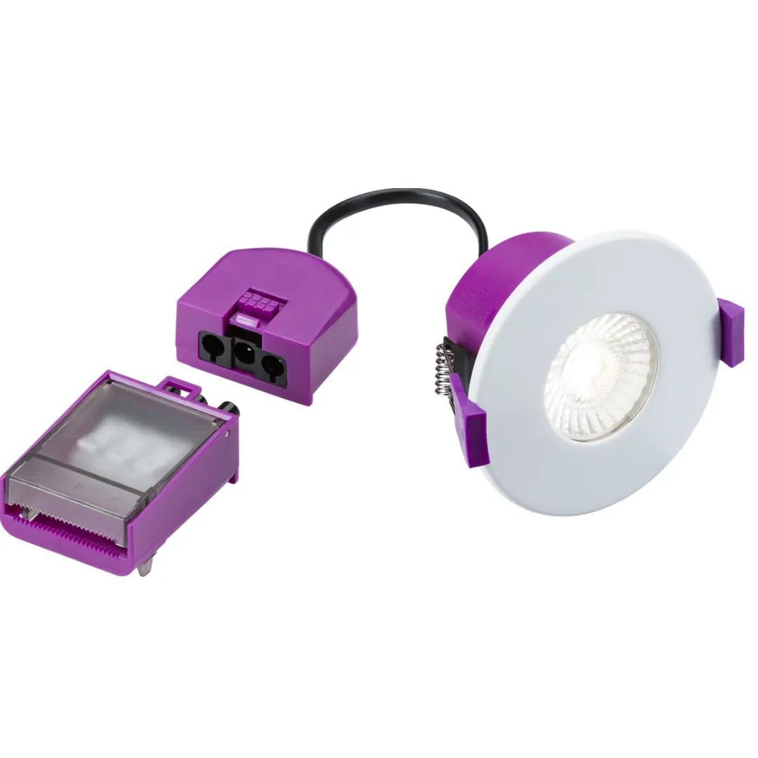 Knightsbridge Spektro LED Evo Fire Rated IP65 CCT Downlight Dimmable Recessed Spotlight SPEKEVF ML Knightsbridge