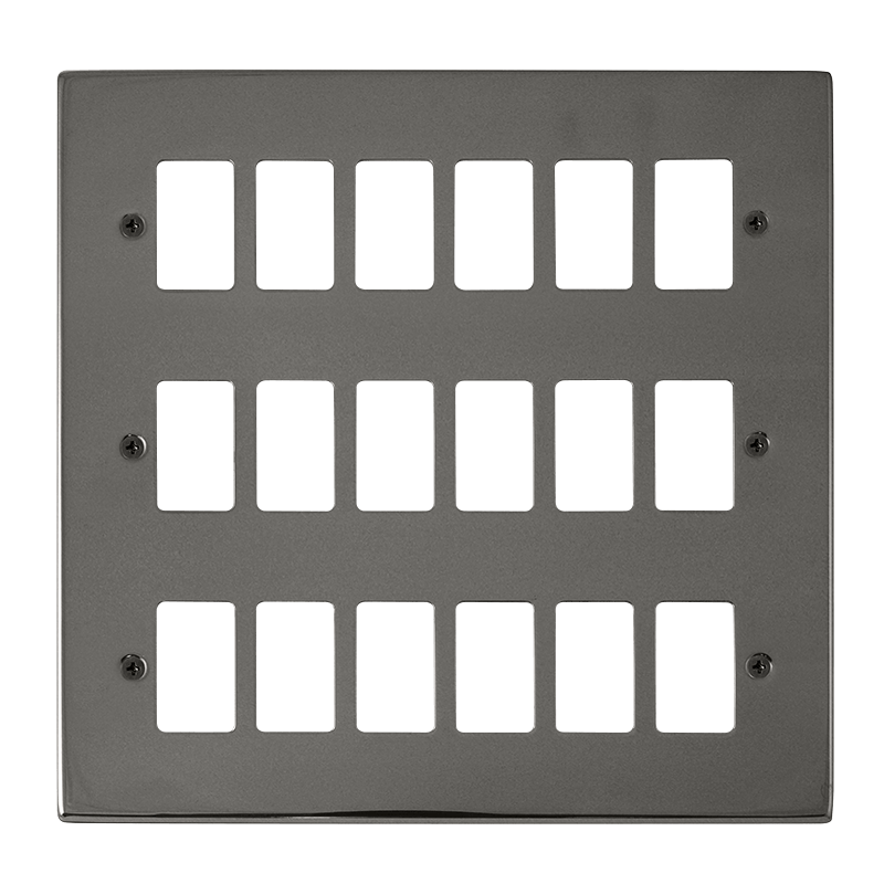 Click GridPro 18 Gang GridPro Frontplate - Black Nickel – VPBN20518