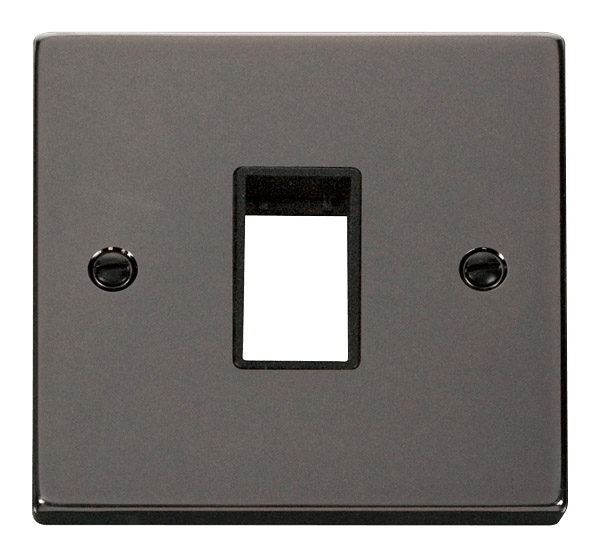 Click MiniGrid 1 Gang Plate Single Aperture - Black – VPBN401BK