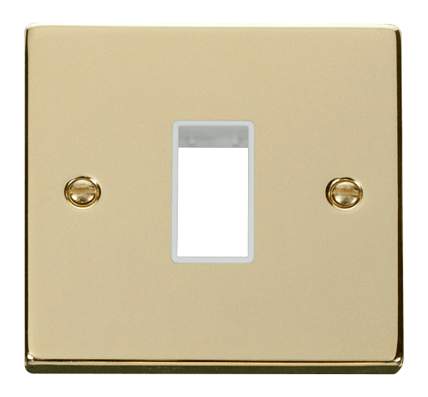Click MiniGrid 1 Gang Plate Single Aperture - White – VPBR401WH