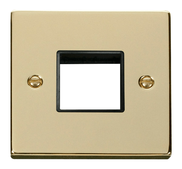 Click MiniGrid 1 Gang Plate Twin Aperture - Black – VPBR402BK