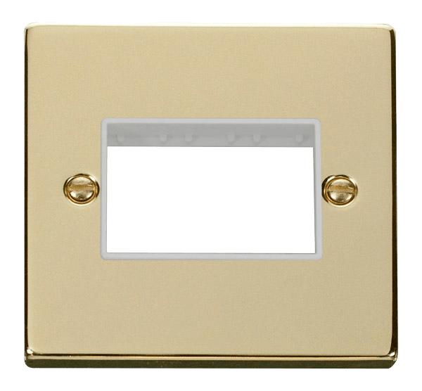 Click MiniGrid 1 Gang Plate Triple Aperture - White – VPBR403WH