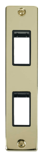 Click MiniGrid Double Architrave Plate & Aperture - Black – VPBR472BK