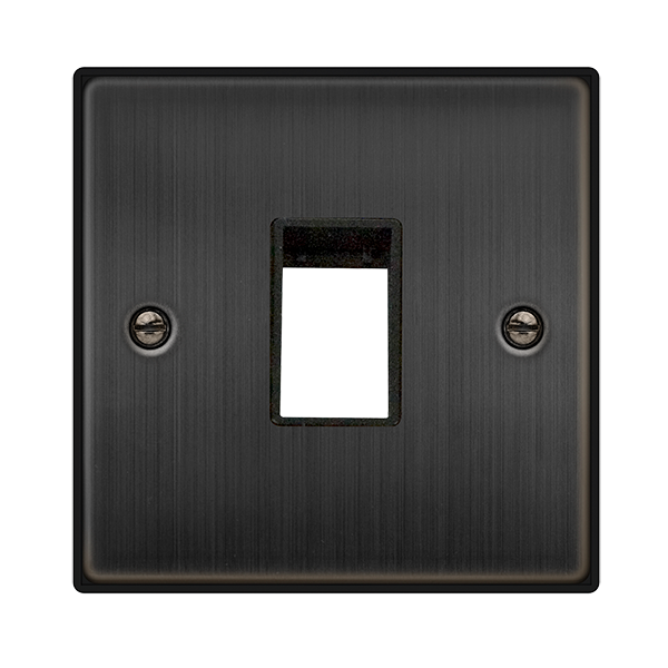 Click GridPro 1 GANG GRIDPRO FRONT PLATE - MATT BRONZE – VPBZ20401