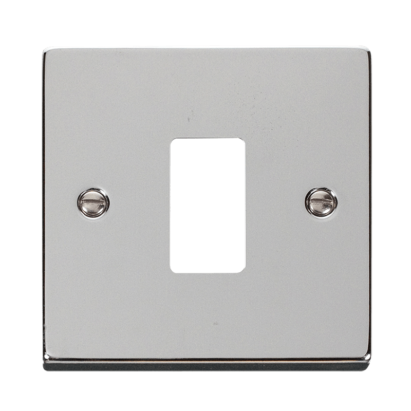 Click GridPro 1 Gang GridPro Frontplate - Polished Chrome – VPCH20401