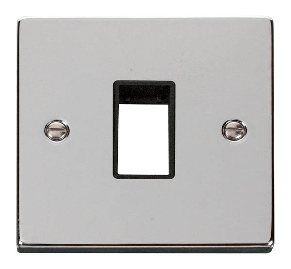 Click MiniGrid 1 Gang Plate Single Aperture - Black – VPCH401BK