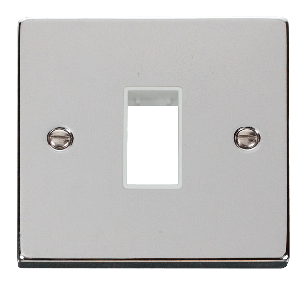 Click MiniGrid 1 Gang Plate Single Aperture - White – VPCH401WH