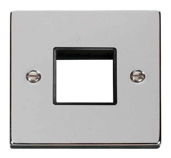 Click MiniGrid 1 Gang Plate Twin Aperture - Black – VPCH402BK